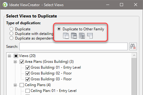 duplicating views in view creator