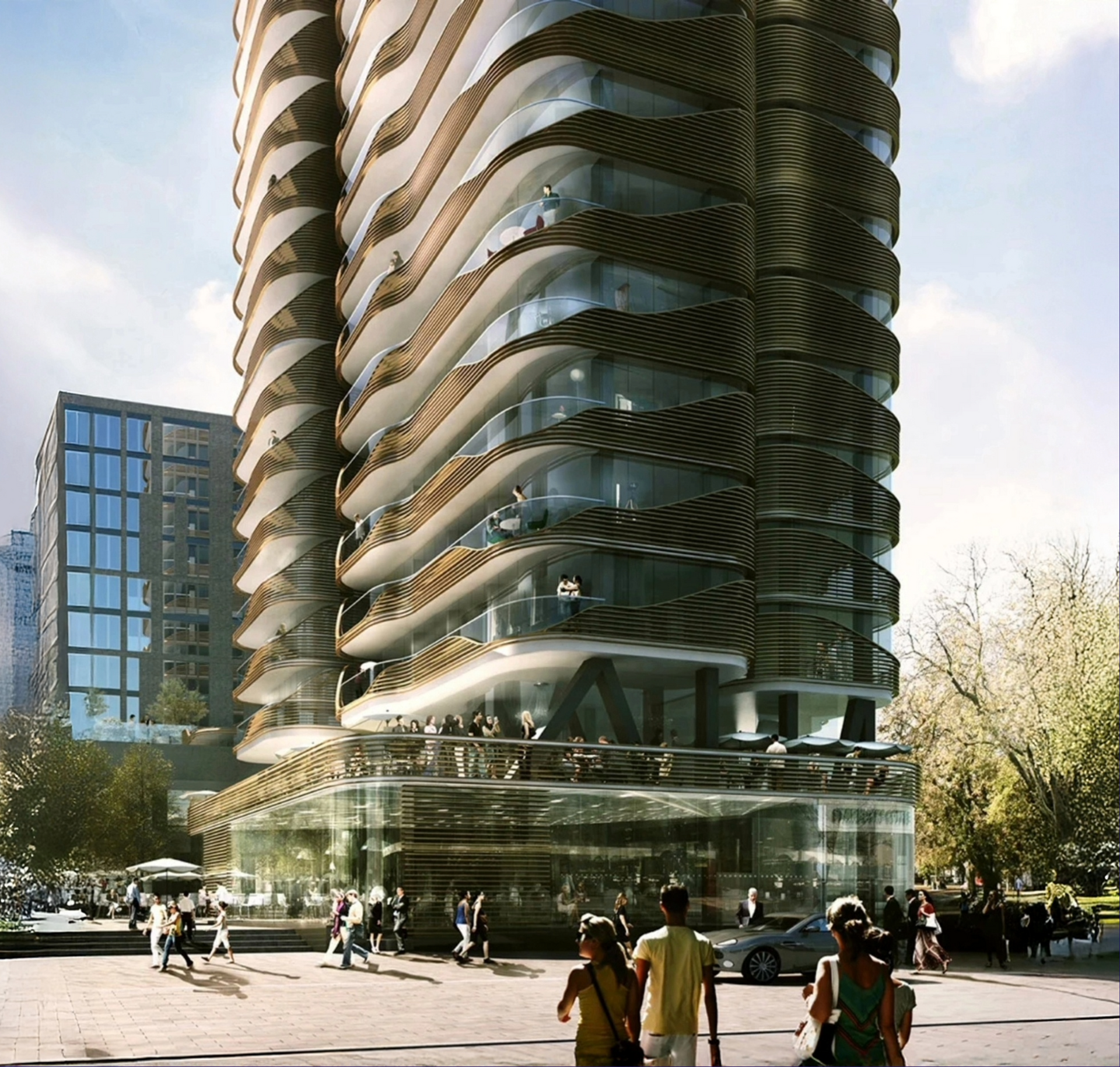 Architectural building mockup by HKR Architects