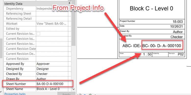 How to Name DWG Exports