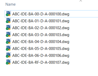 Naming DWG Exports from Ideate Automation to ISO 19650
