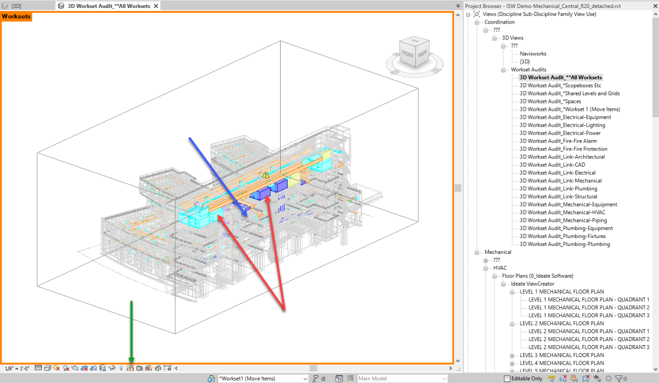 auditing worksets with Ideate Explorer