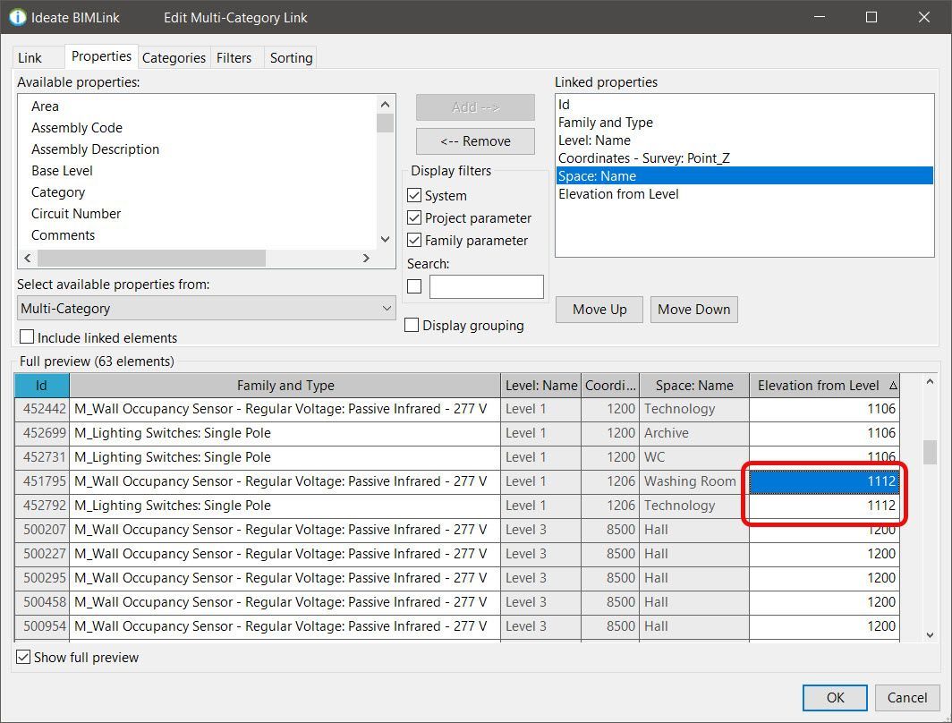 Ideate BIMLink User Interface