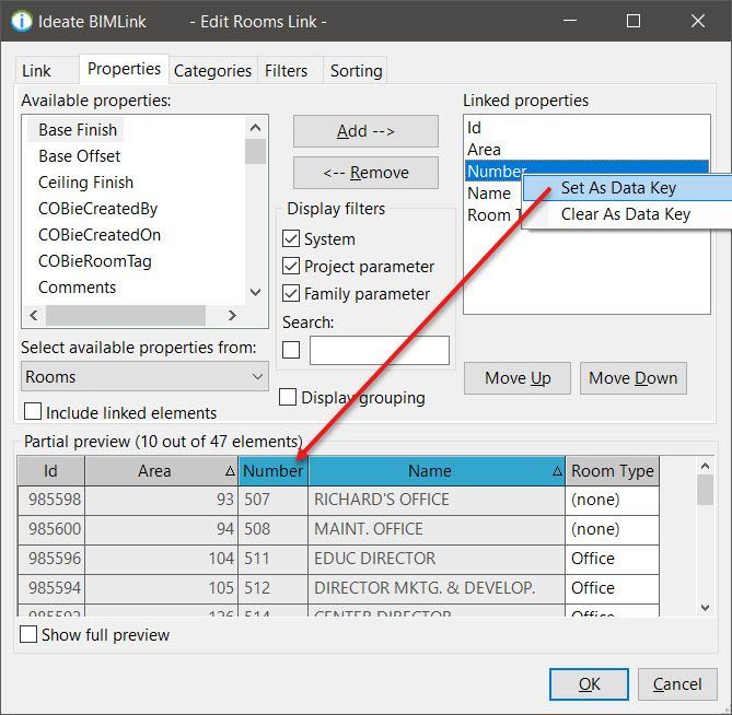 Ideate BIMLink User Interface