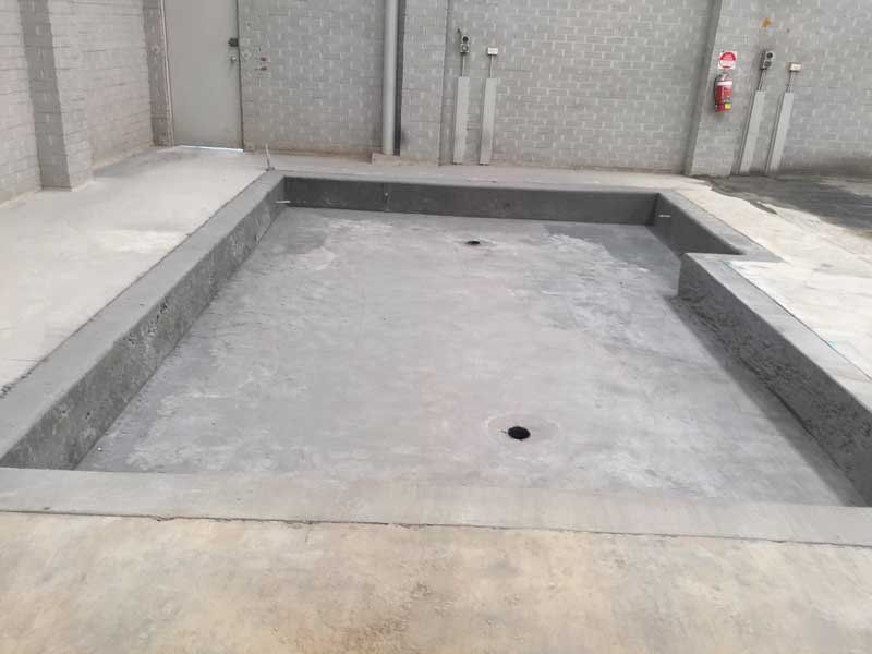 finished concrete project