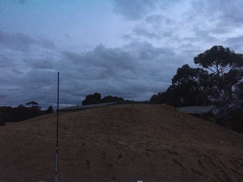 image of dirt path at dusk