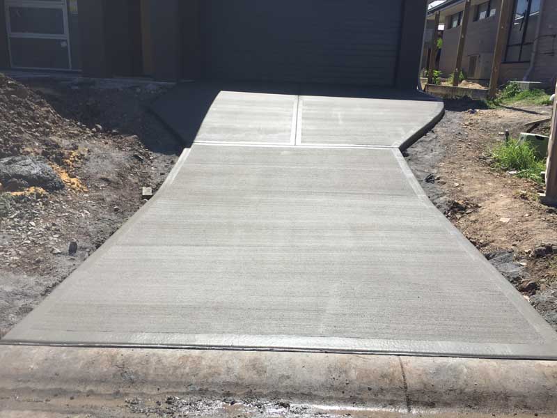 driveway on new house