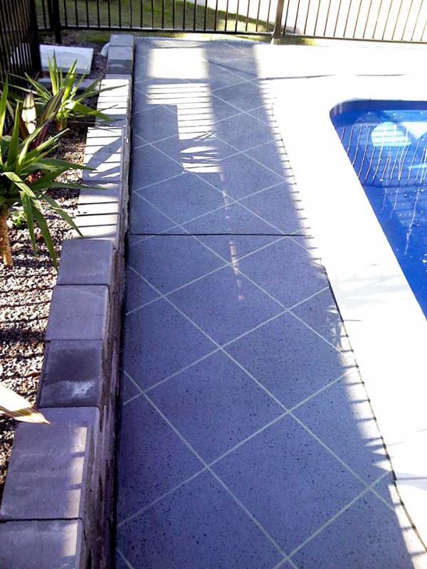 poolside concrete path