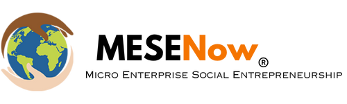 Logo of MESENow with a globe being embraced by hands.