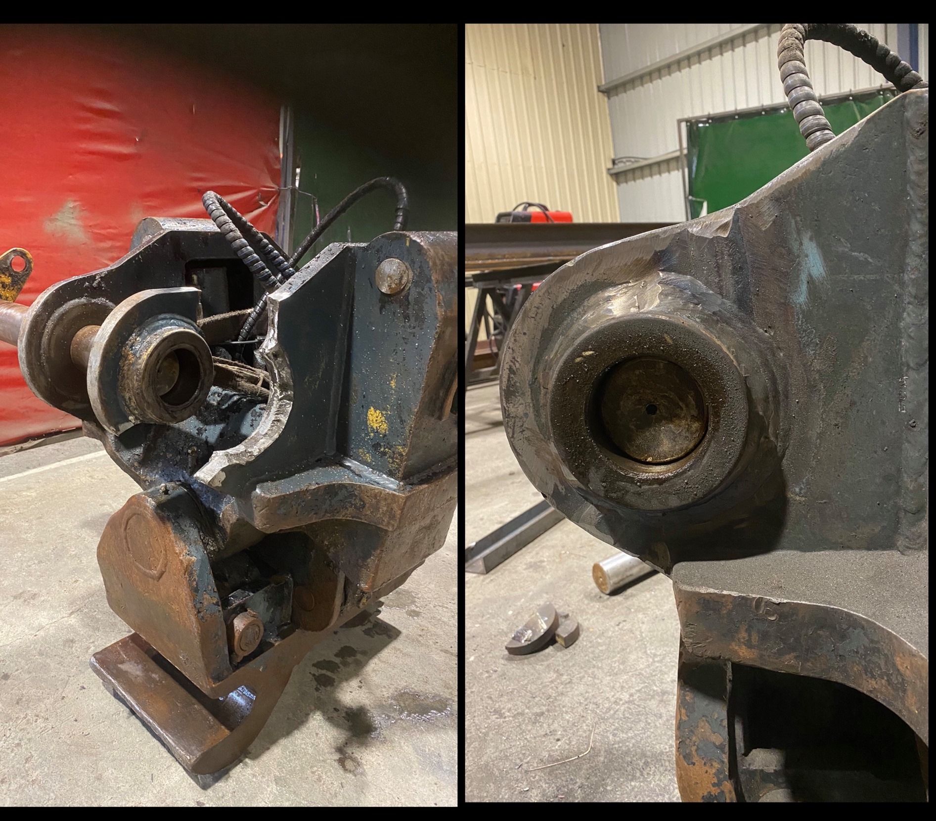 Before and After Repair — Brighton, TAS — Luke Campbell Welding & Engineering