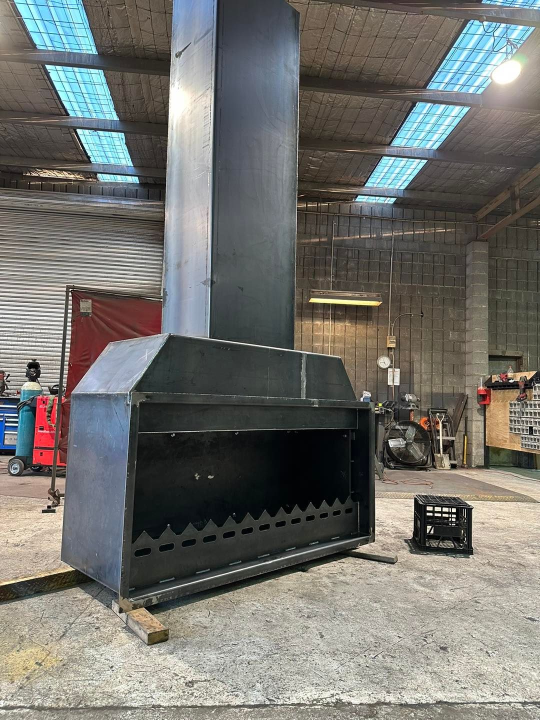 Firewood Heater — Brighton, TAS — Luke Campbell Welding & Engineering