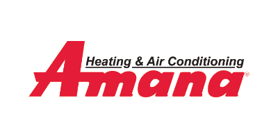 The logo for a company called amana heating and air conditioning