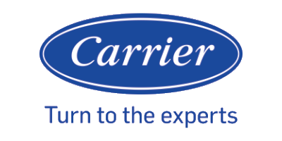 The carrier logo is blue and white and says `` turn to the experts ''.