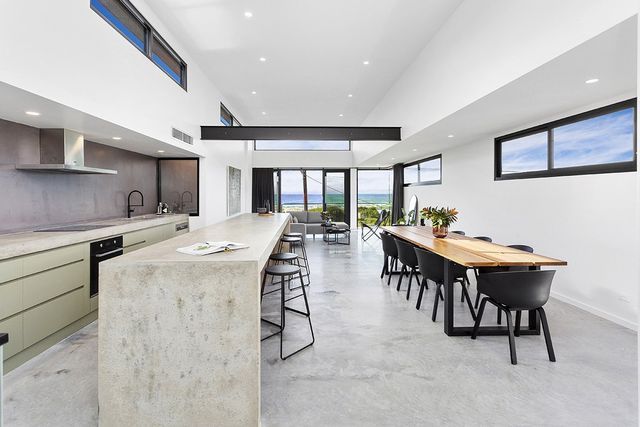 breakfast bar and dining table