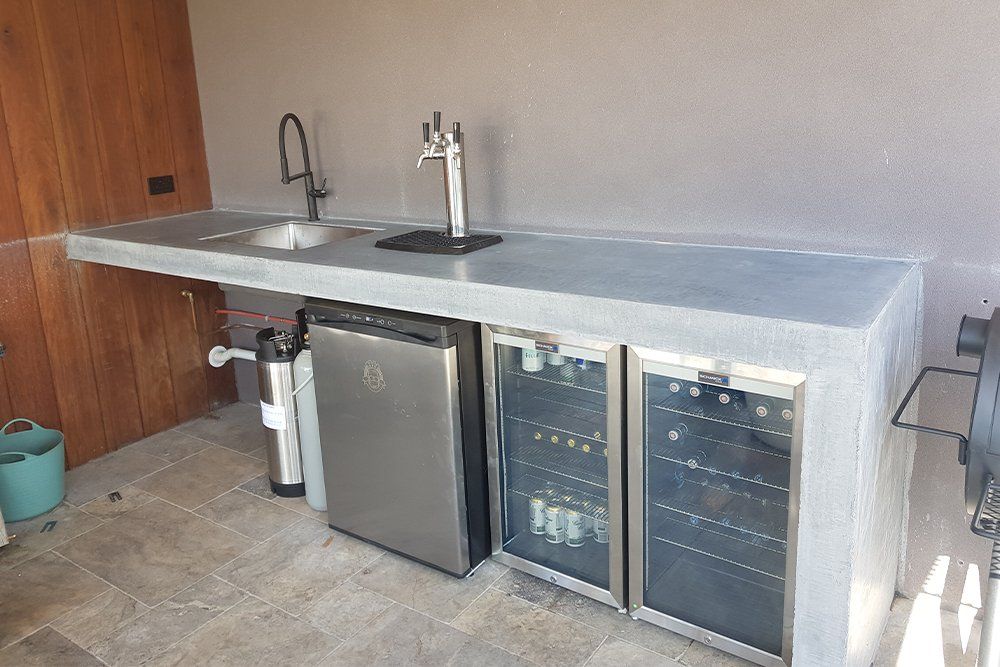 concrete sink