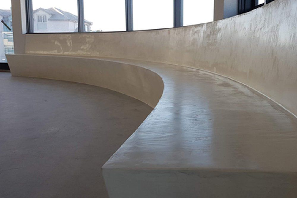 concrete bench