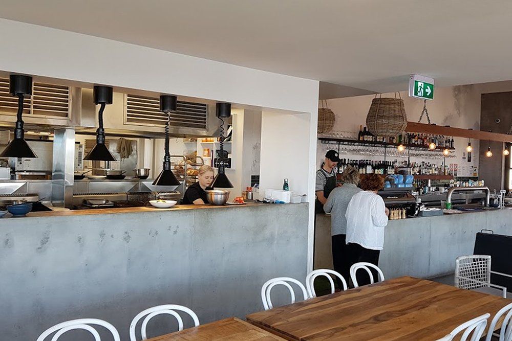 concrete countertop for a restaurant