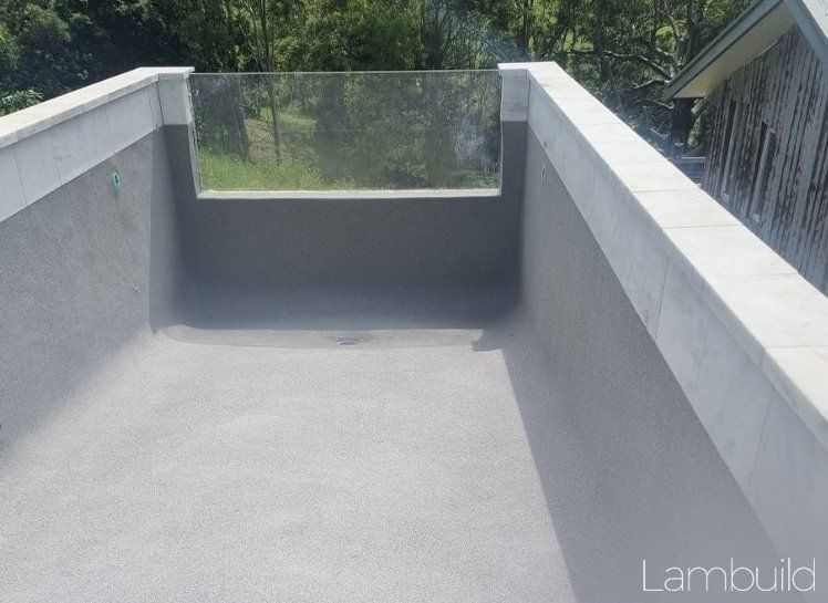 The Scrutineer pool without water