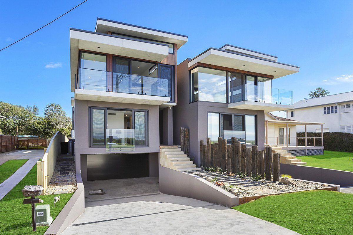 exterior shot of the Pacific Avenue home we built
