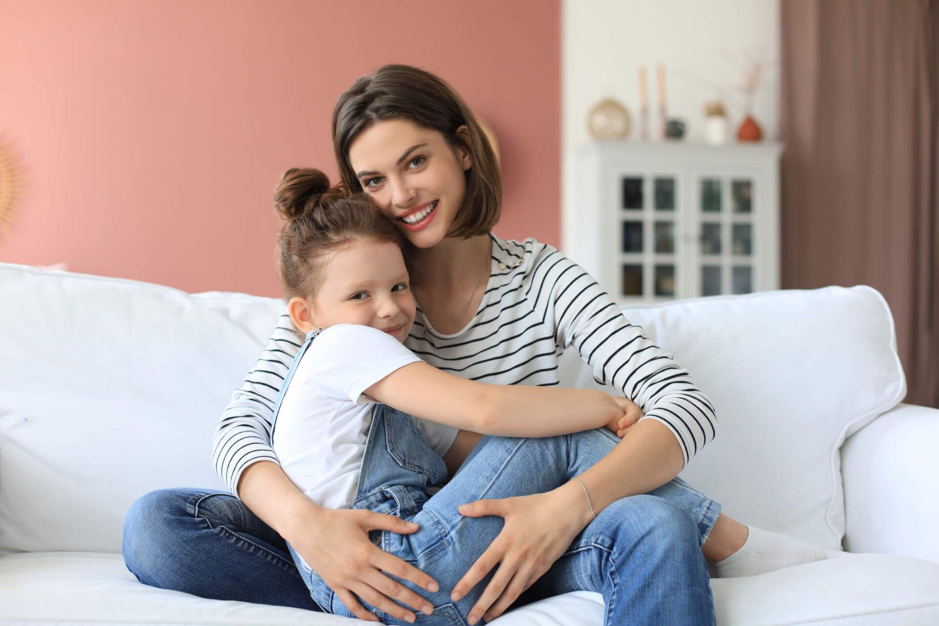 Happy Loving Mom Hugging Little Daughter — Chesapeake, VA — Peterson Law PLC