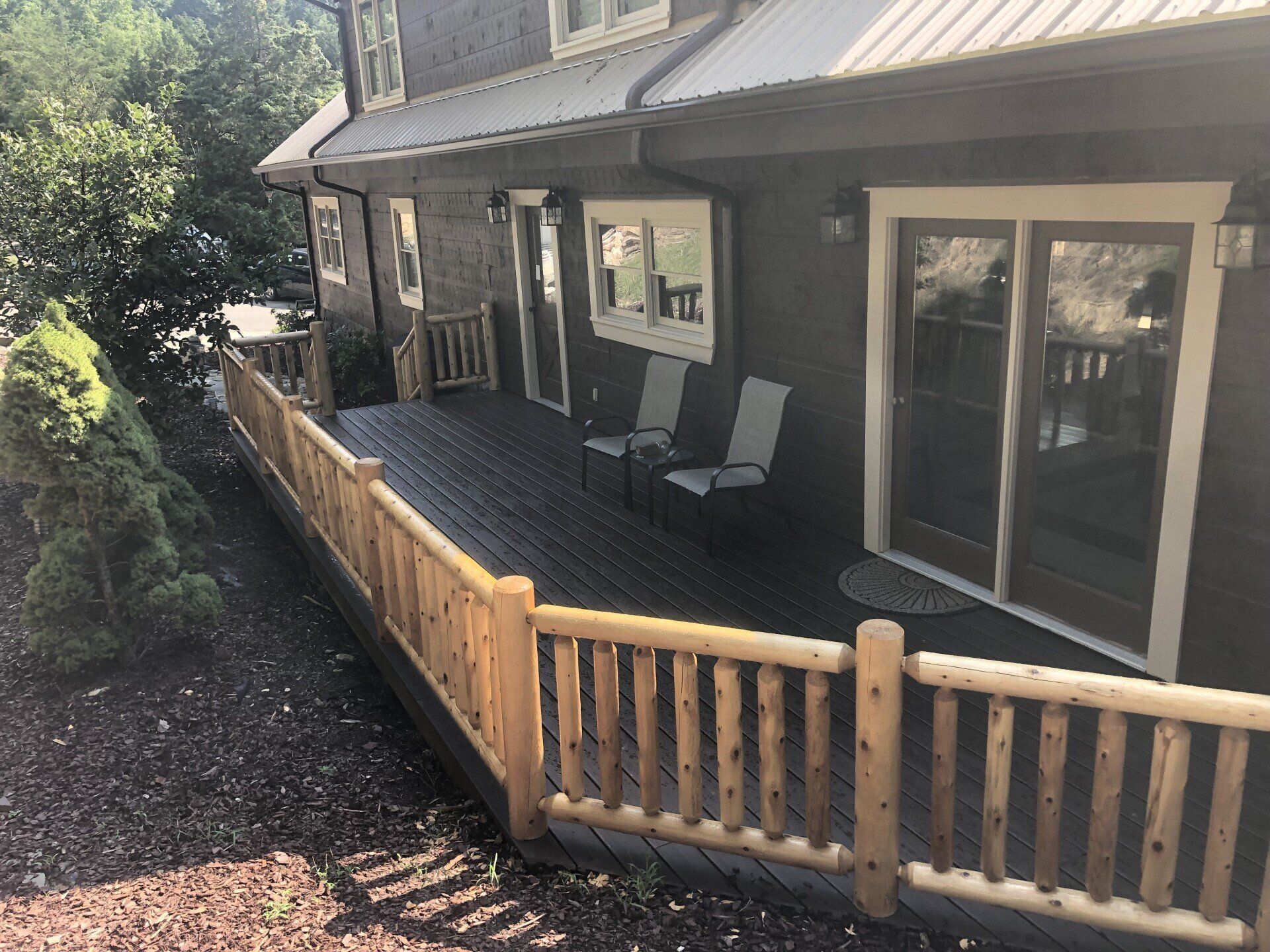 House Wooden Patio Railings
