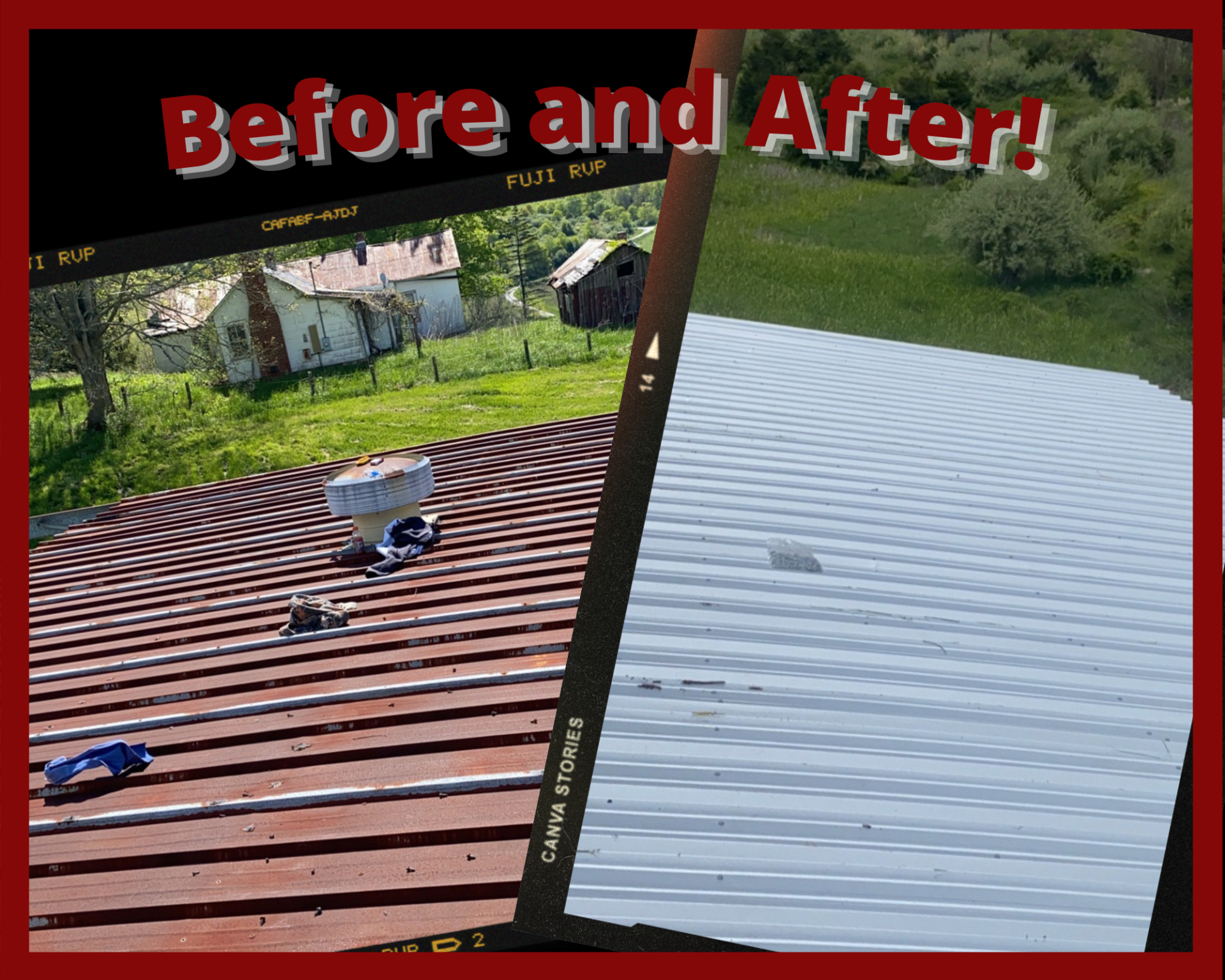 Before and After Roofing