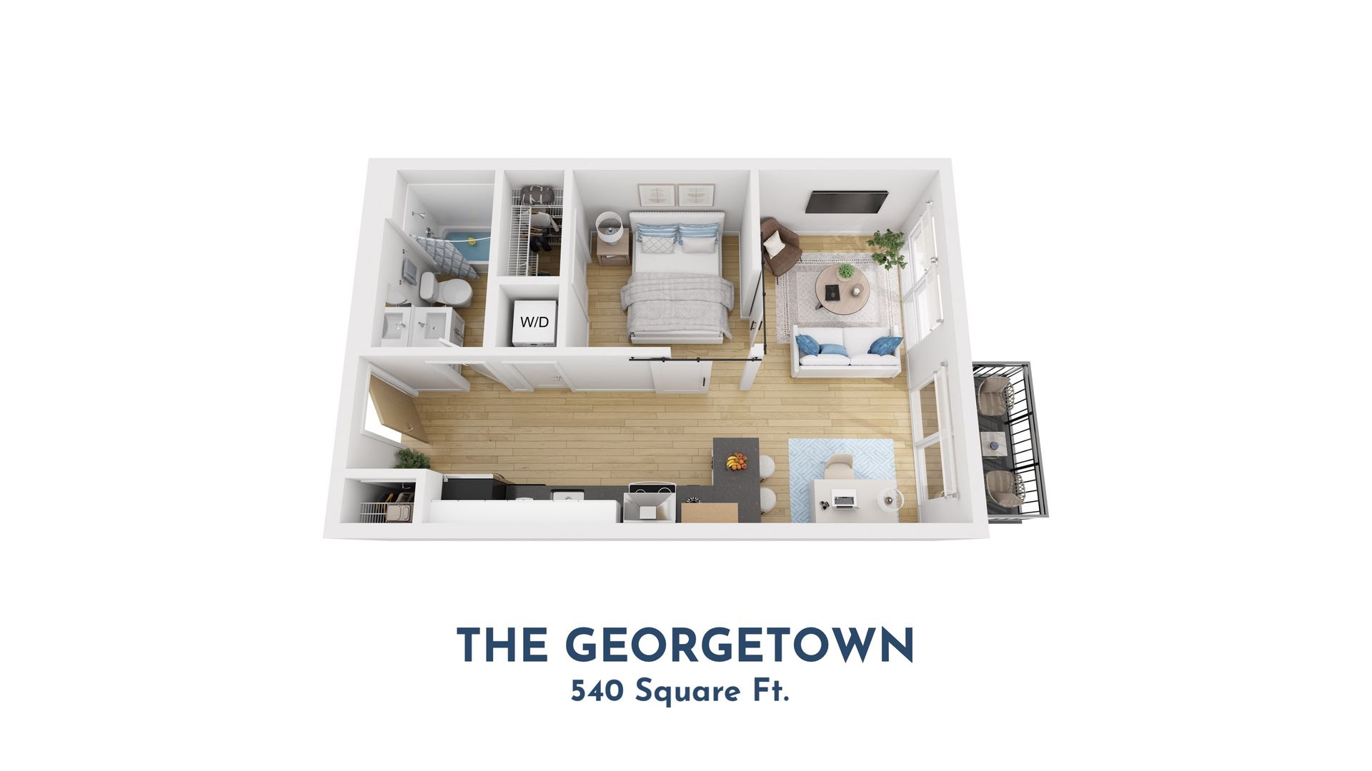 Affordable Apartment 1 Bedroom Plan