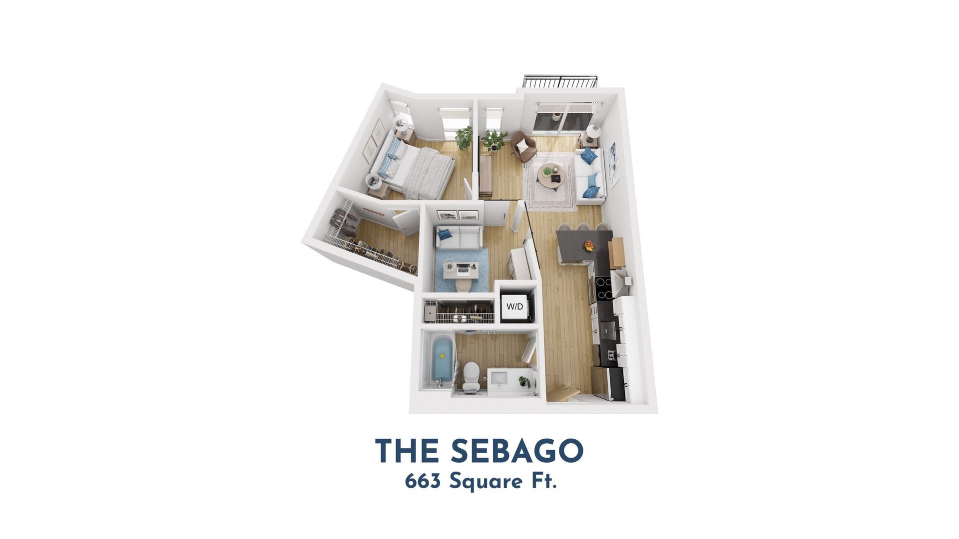 1BR Apartment Floorplan