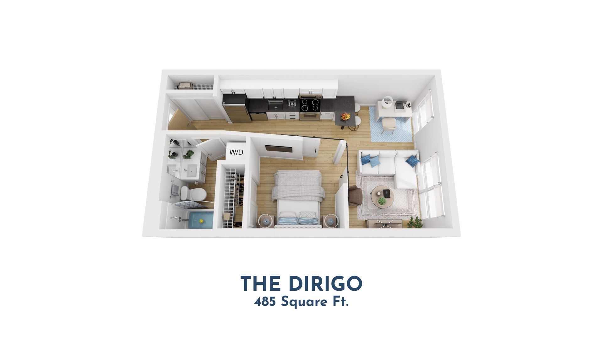 Affordable Apartment 1 Bedroom Plan