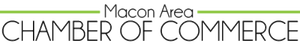 A logo for the macon area chamber of commerce