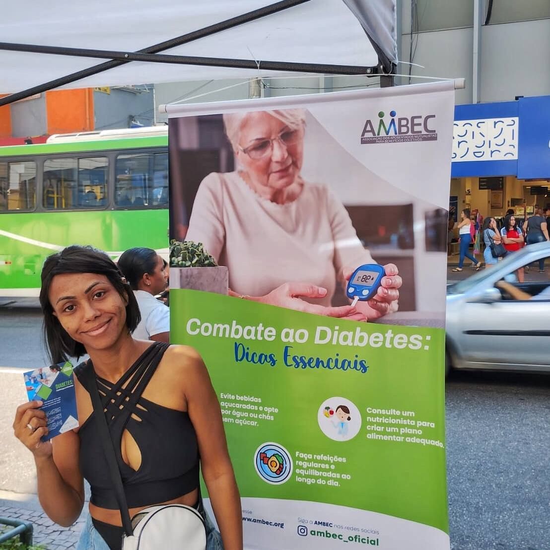 Ambec leva atividades de conscientização sobre o diabetes ao RJ