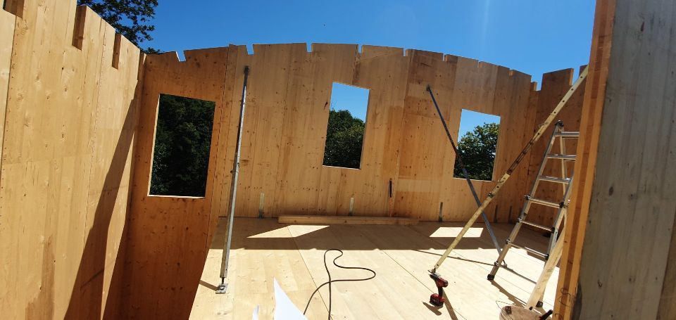 costruzione edile in legno