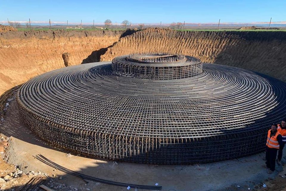 deposito di tondi per cemento armato