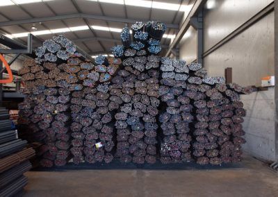 stoccaggio di ferri tondi per cemento armato