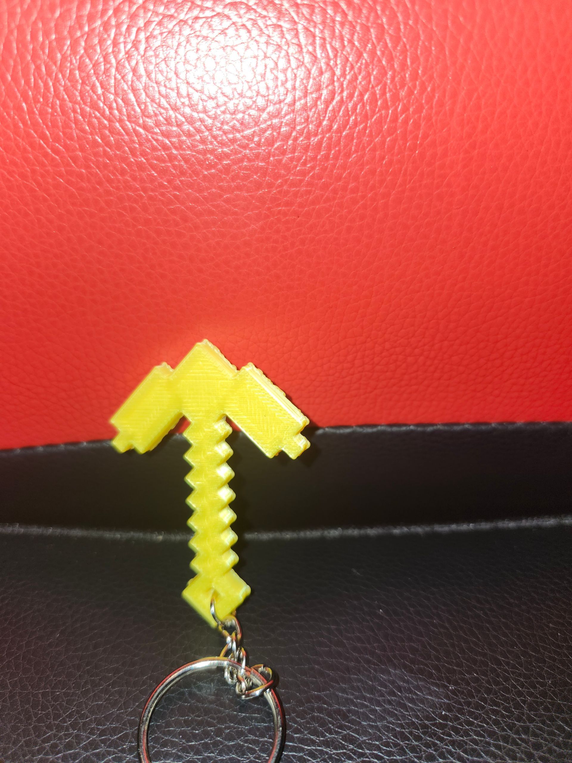 Golden Pickaxe Keychain