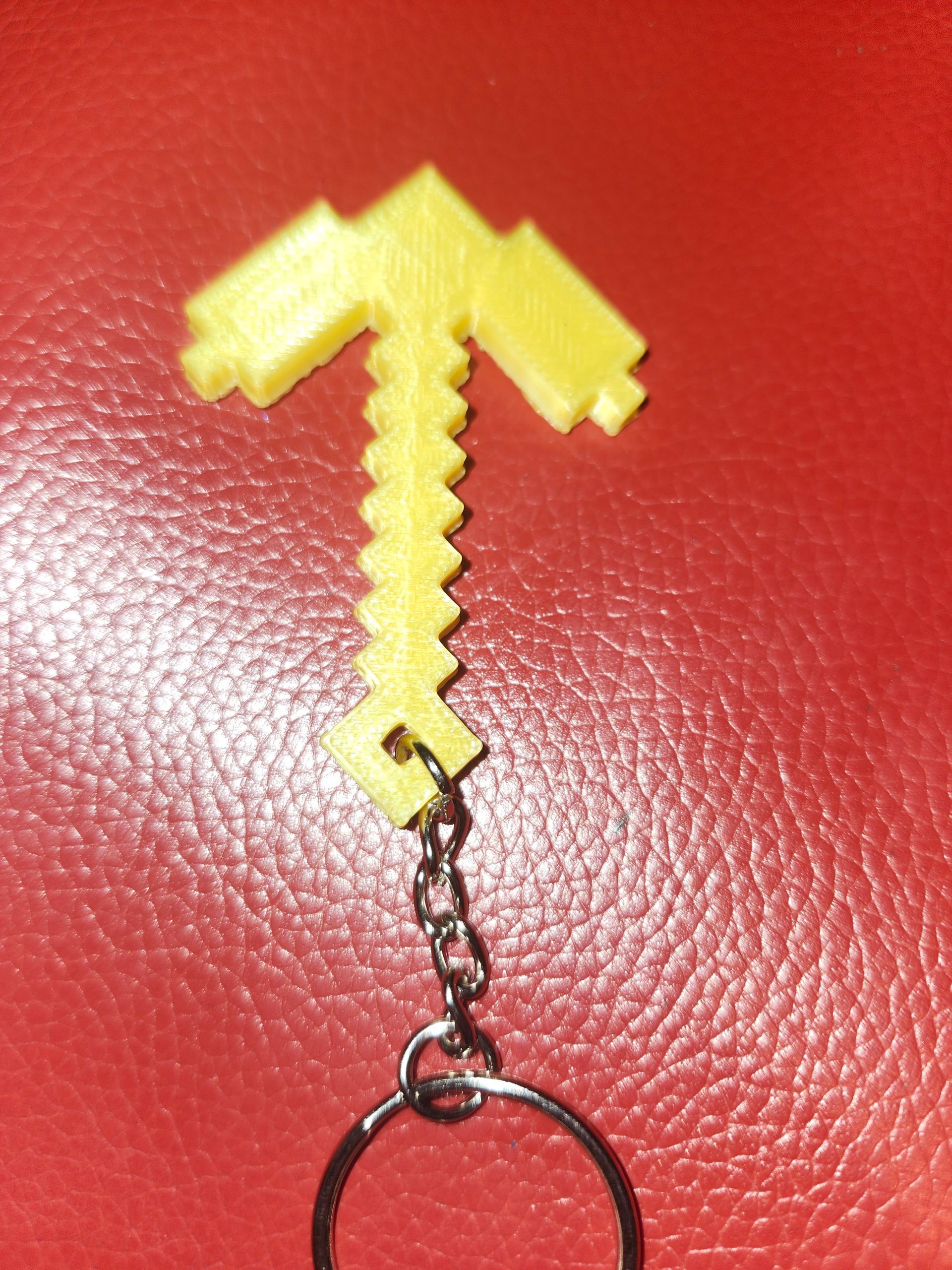 Golden Pickaxe Keychain