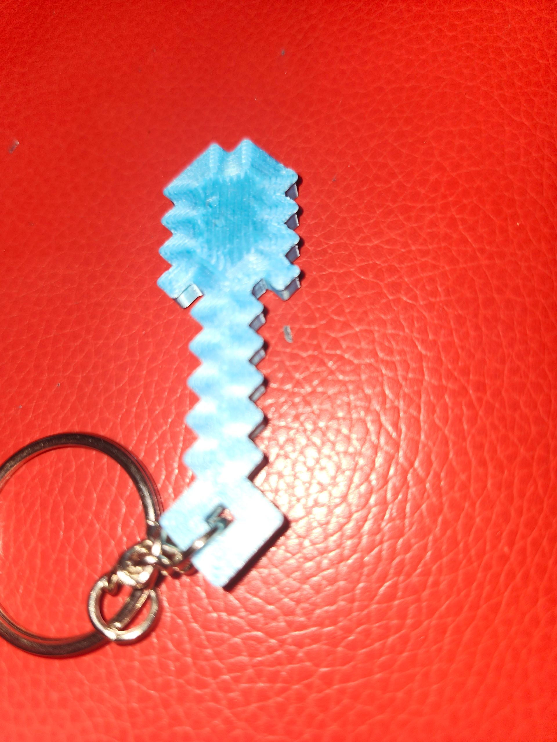 Blue shovel Keychain