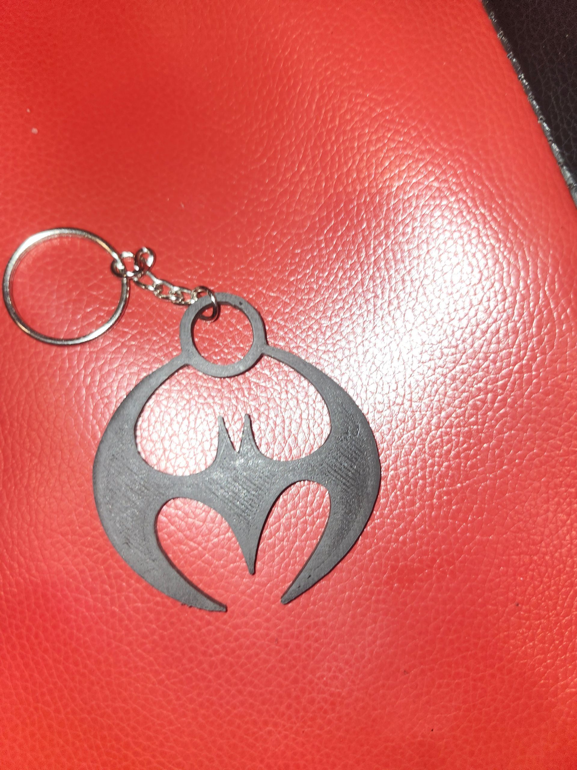 Black batz keychain
