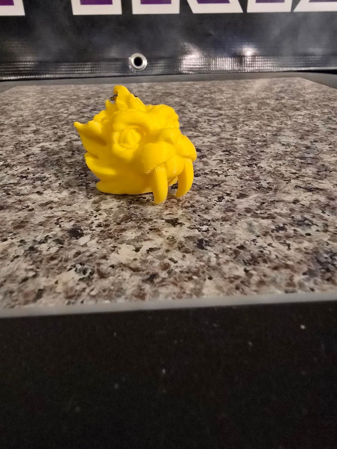 Sabertooth Head Keychain