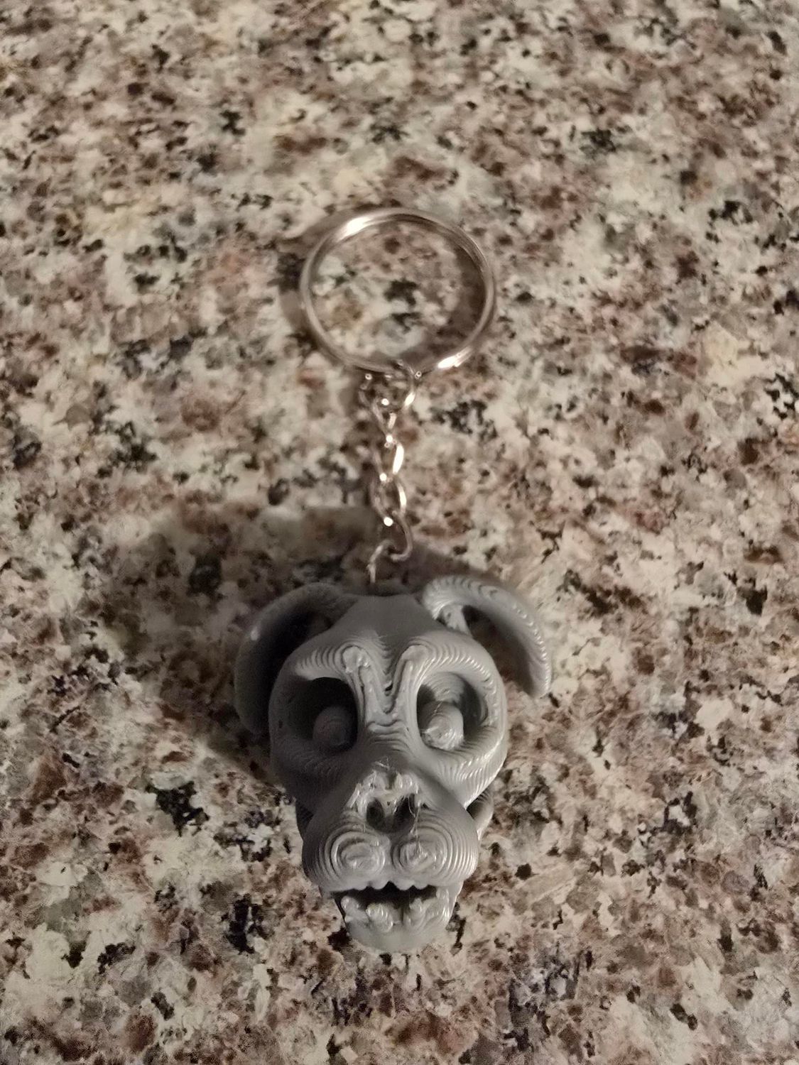 Skeleton Dog Keychain
