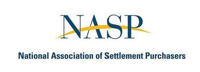 A logo for the national association of settlement purchasers