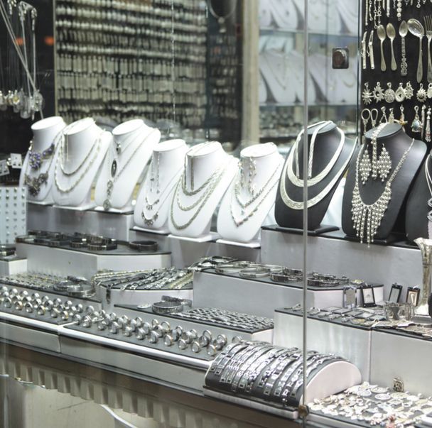 A Display of Necklaces and Bracelets in a Store — K. Smith & Son Jewellers In Caloundra, QLD