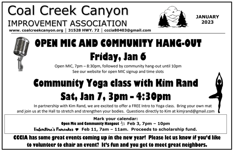 CCCIA Coal Creek Canyon Improvement Association