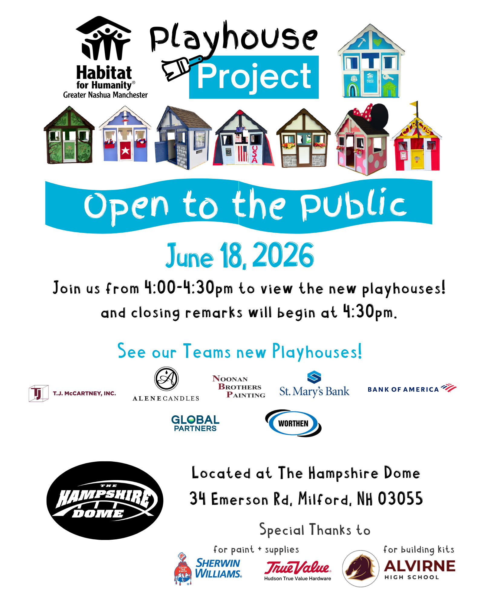 playhouse project habitat for humanity greater nashua manchester