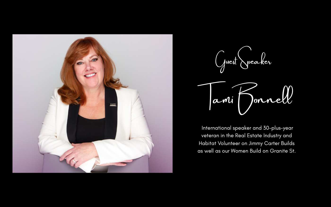 Tami Bonnell ~ Guest Speaker