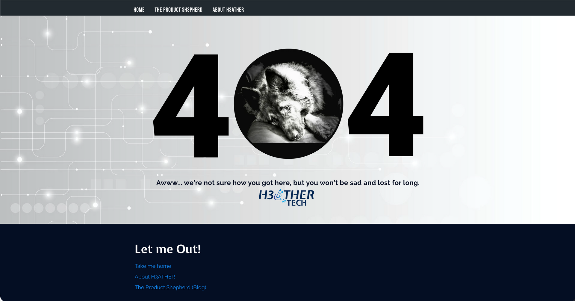A 404 page. 