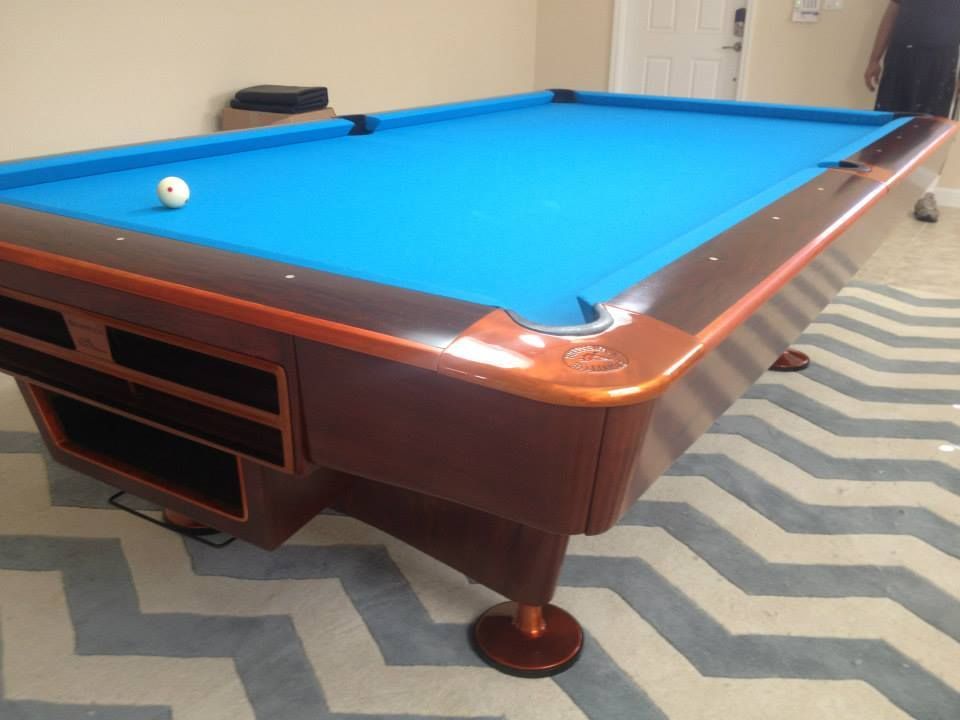 Blue Felt Pool Table — Davies, FL — Atlas Billiards