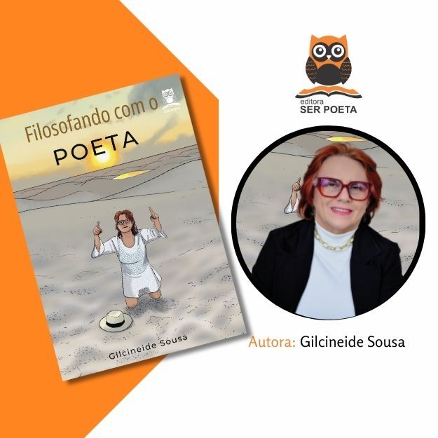 Uma foto de gilcineide sousa ao lado de um livro