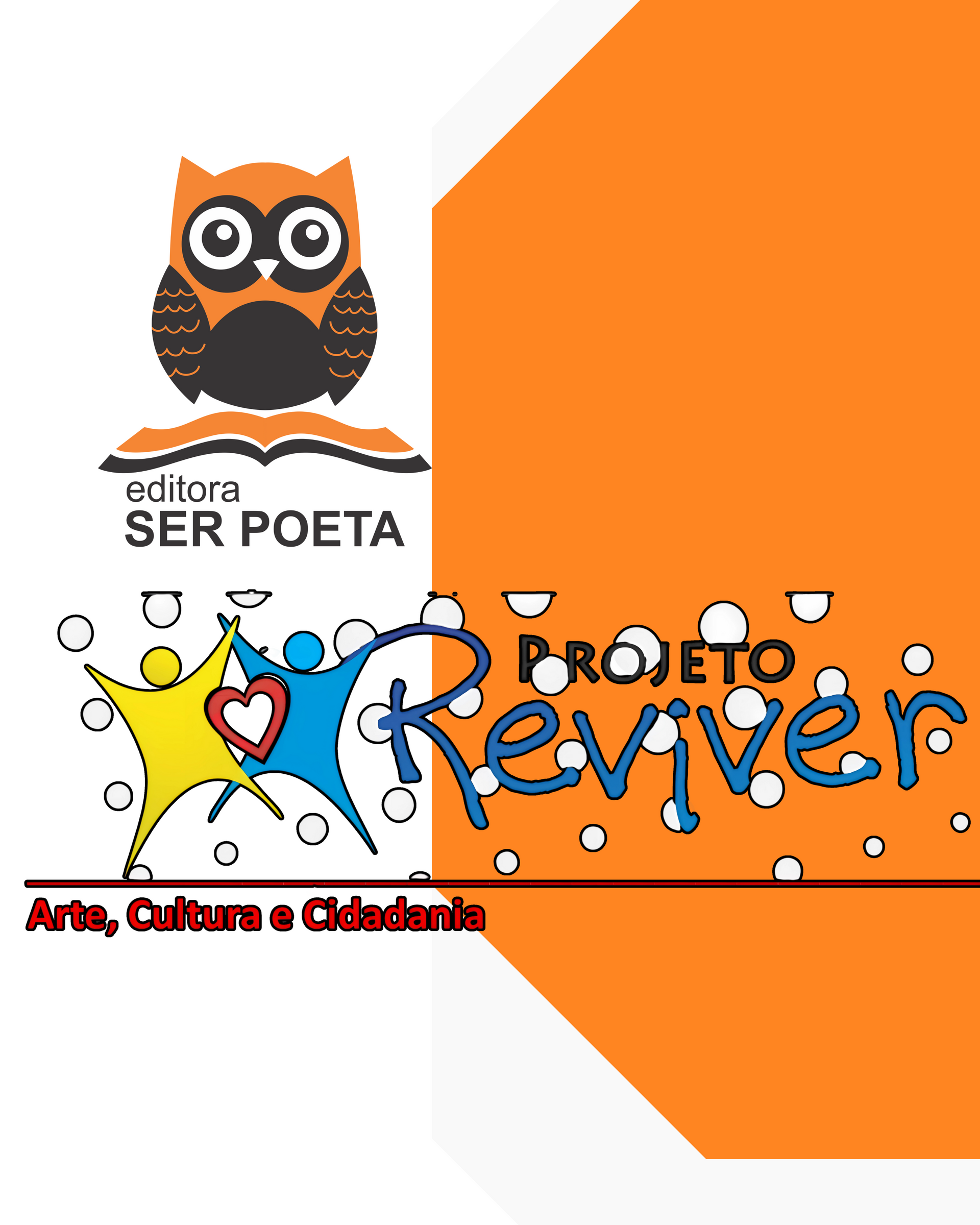 Um logotipo para a editora ser poeta com uma coruja no topo
