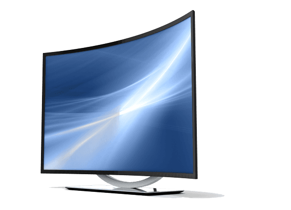 Curved TV curved tv icon