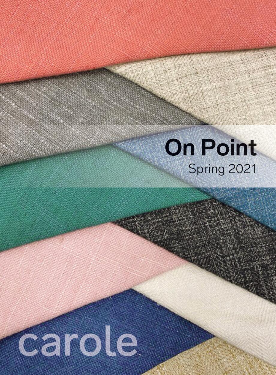 Textile samples in various colors, titled 